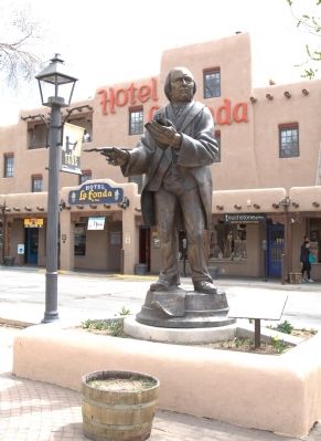 Padre Antonio José Martínez Statue and Marker. Click for full size. Padre Antonio José Martínez Statue and Marker image. Click for full size.