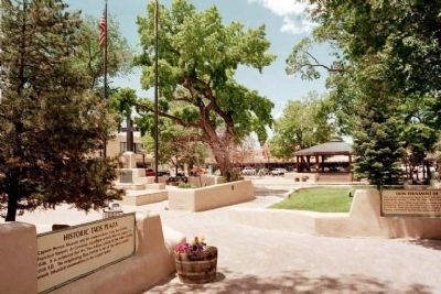 Don Fernando de Taos Plaza view. Click for full size. Don Fernando de Taos Plaza view image. Click for full size.