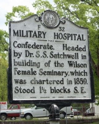 Military Hospital Marker image. Click for full size.
