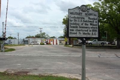 Military Hospital Marker at Gold Street and Herring Avenue / Goldsboro Street East. Click for full size. Military Hospital Marker at Gold Street and Herring Avenue / Goldsboro Street East image. Click for full size.