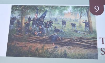 The Union Defense of Seminary Ridge Marker image. Click for full size.