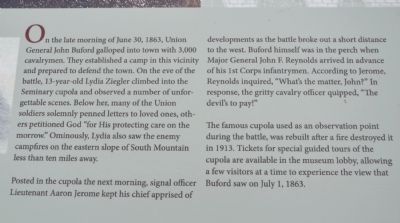 The Cupola Marker image. Click for full size.