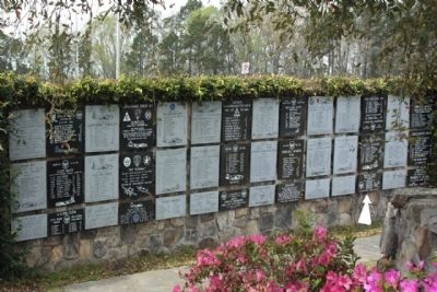 Control Tower Marker, indicated by white arrow, on Wall of Heroes. Click for full size. Control Tower Marker, indicated by white arrow, on Wall of Heroes image. Click for full size.