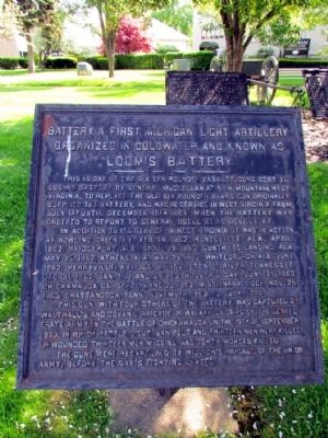 Loomis' Battery Marker. Click for full size. Loomis' Battery Marker image. Click for full size.