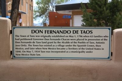 Don Fernando de Taos Marker image. Click for full size.