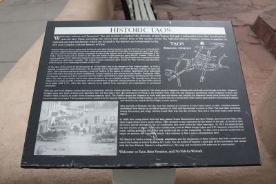 Historic Taos Marker. Click for full size. Historic Taos Marker image. Click for full size.