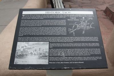 Historic Taos Marker image. Click for full size.
