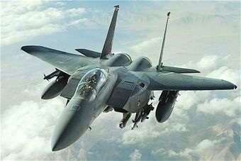 F-15E in support of operations Desert Shield and Desert Storm as mentioned image. Click for full size.
