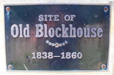 Site of Old Blockhouse Marker image. Click for full size.