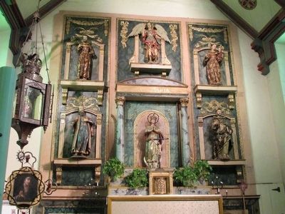 Mission San Gabriel Chapel Altar image. Click for full size.