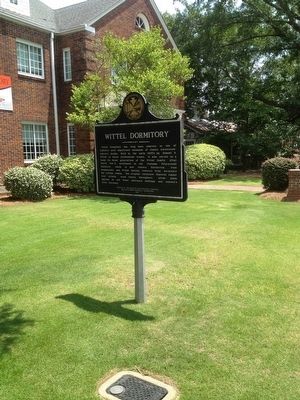 Wittel Dormitory Marker (Now Missing) image. Click for full size.