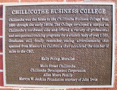 Chillicothe Business College Marker image. Click for full size.