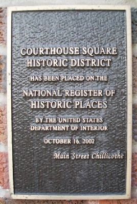 Chillicothe City Hall NRHP Marker. Click for full size. Chillicothe City Hall NRHP Marker image. Click for full size.