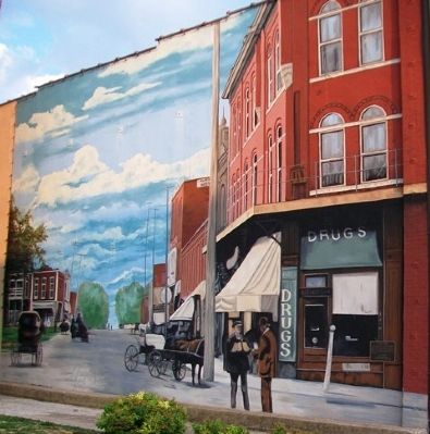 Locust Street Mural and Marker image, Touch for more information