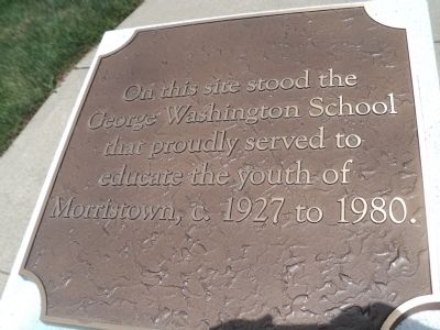 George Washington School Marker image. Click for full size.