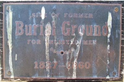 Site of Former Burial Ground Marker image. Click for full size.
