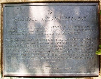 French Aid During American Revolution Marker image. Click for more information.