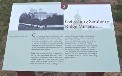 Gettysburg Seminary Ridge Museum Marker image. Click for full size.