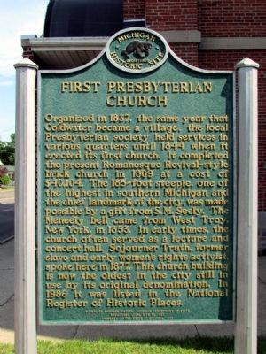 First Presbyterian Church Marker image. Click for full size.