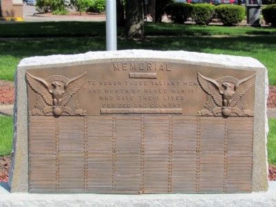 Branch County World War II Memorial. Click for full size. Branch County World War II Memorial image. Click for full size.