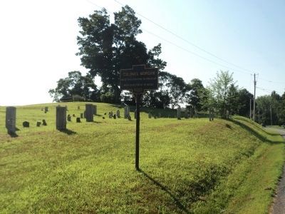 Colonel Morgan Marker. Click for full size. Colonel Morgan Marker image. Click for full size.