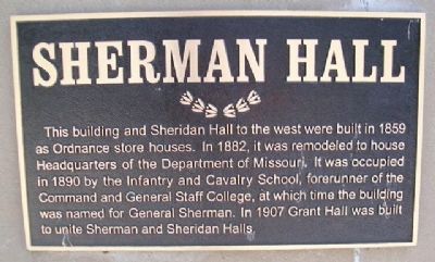 Sherman Hall Marker image. Click for full size.