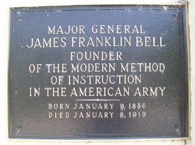 MG James Franklin Bell Marker image. Click for full size.