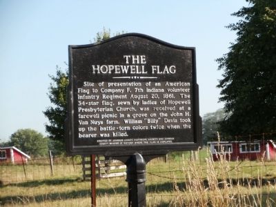 The Hopewell Flag Marker image. Click for full size.