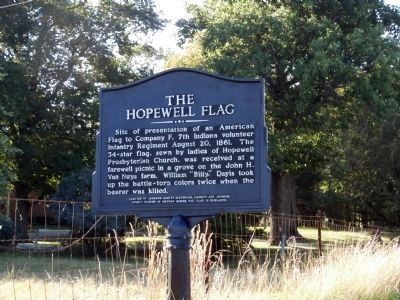 Side B - - The Hopewell Flag Marker image. Click for full size.