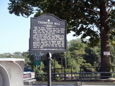 Other View - - Thompson Mill Marker image. Click for full size.