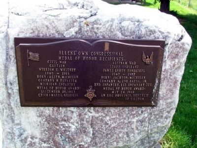 Allens' Own Congressional Medal of Honor Recipients Marker. Click for full size. Allens' Own Congressional Medal of Honor Recipients Marker image. Click for full size.