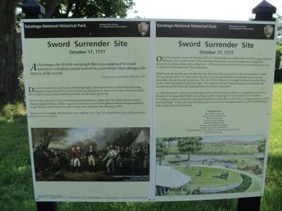 Sword Surrender Site Markers image. Click for full size.