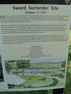 Second Sword Surrender Site Marker. Click for full size. Second Sword Surrender Site Marker image. Click for full size.