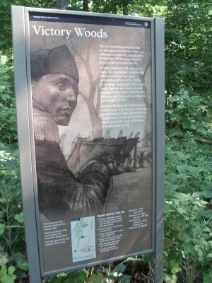 Victory Woods Marker. Click for full size. Victory Woods Marker image. Click for full size.