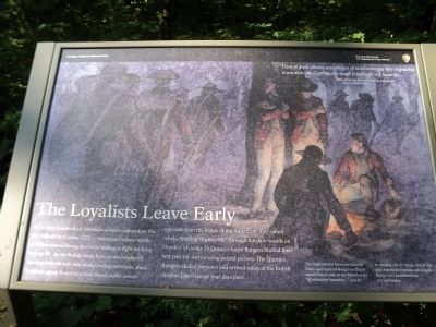 The Loyalists Leave Early Marker image. Click for full size.