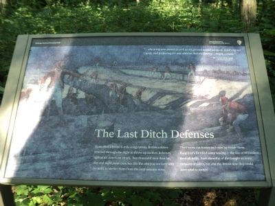 The Last Ditch Defenses Marker image. Click for full size.