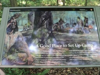 A Good Place to Set Up Camp Marker. Click for full size. A Good Place to Set Up Camp Marker image. Click for full size.
