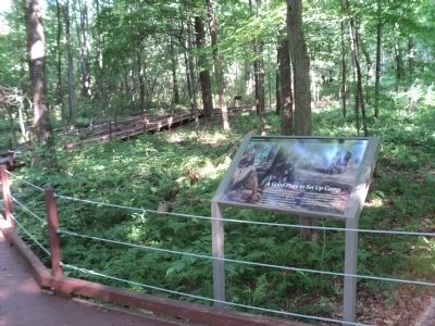 A Good Place to Set Up Camp Marker. Click for full size. A Good Place to Set Up Camp Marker image. Click for full size.