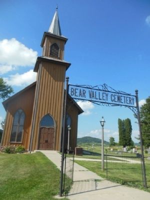Bear Valley Cemetery and Brown Church. Click for full size. Bear Valley Cemetery and Brown Church image. Click for full size.
