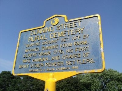 Dunning Street Rural Cemetery Marker image. Click for full size.