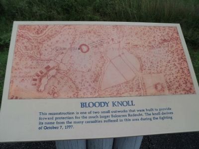 Bloody Knoll Marker (restored). Click for full size. Bloody Knoll Marker (restored) image. Click for full size.