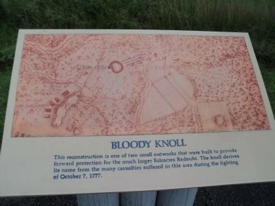 Bloody Knoll Marker (restored) image. Click for full size.