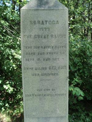 Saratoga 1777 Marker image. Click for full size.