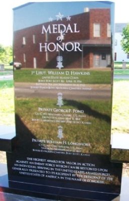 Medal of Honor Marker (Side A) image. Click for full size.