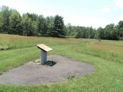 Marker on the Saratoga Battlefield. Click for full size. Marker on the Saratoga Battlefield image. Click for full size.