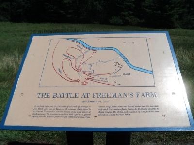 The Battle of Freemans Farm Marker image. Click for full size.