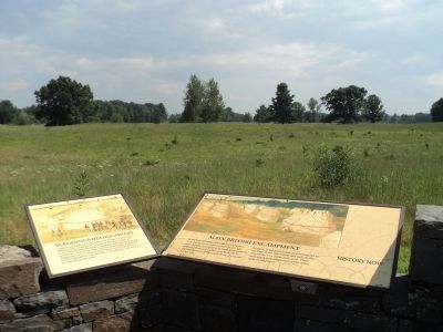 Main British Encampment Marker image. Click for full size.