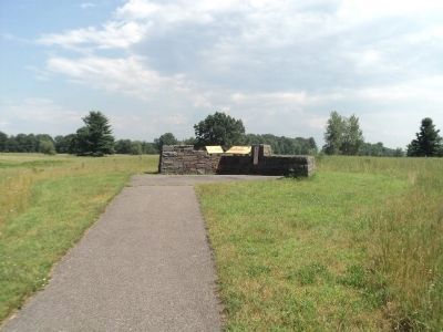 Markers at Burgoyne's Headquarters Tour Stop image. Click for full size.