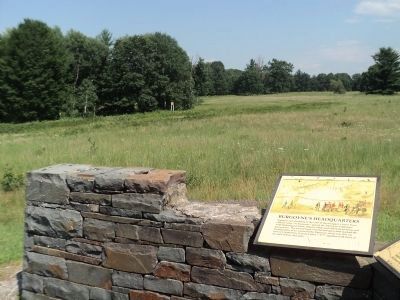 Burgoyne’s Headquarters Marker. Click for full size. Burgoyne’s Headquarters Marker image. Click for full size.