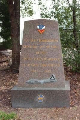 384th Bombardment Group Marker, west face image. Click for full size.